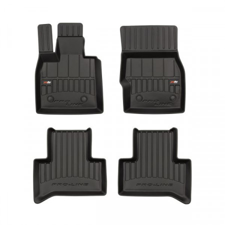 Rubber vloermattenset Vloermatten TPE 4 stuks kanalen proLine 3D voor/achter set kleur zwart ALFA ROMEO STELVIO 12.16- Crossover FROGUM FRG 3D408234