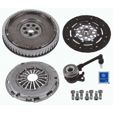 Clutch kit Clutch kit with flywheel with double mass and hydraulic bearing 230mm MERCEDES CITAN MIXTO DOUBLE CABIN CITAN MPV CITAN/MINIVAN W415 DACIA DUSTER DUSTER/SUV LODGY 1.5D 10.03- SACHS 2290 601 143