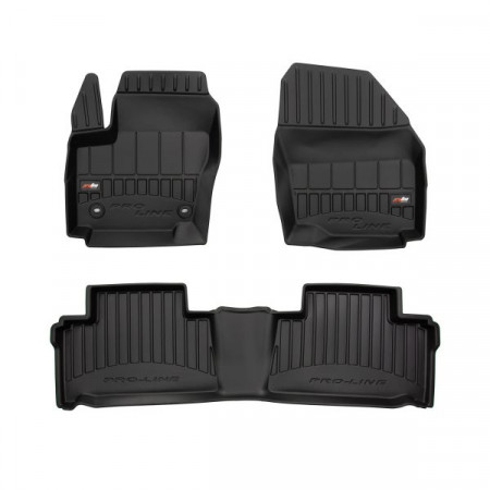 Gummi-Fußmatten-Set Fußmatten TPE 3-tlg. Kanäle ProLine 3D vorne/hinten Set Farbe schwarz FORD GALAXY II 05.06-06.15 Schrägheck FROGUM FRG 3D408012