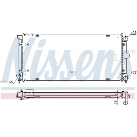 Kühler, Motorkühlung Motorkühler Handbuch SEAT TOLEDO I 1.6-2.0 NISSENS NIS 640041