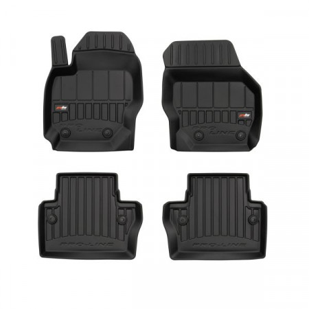 Set covorase cauciuc Floor mats TPE 4 pcs ducts proLine 3D front/rear set colour neagra VOLVO V70 III 04.07-04.16 Station wagon FROGUM FRG 3D407855