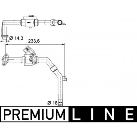 Control valve, refrigerant Heater valve MAN F90 F90 UNTERFLUR D2146HM1U-D2866LXF 07.86-12.97 MAHLE CV 9 000P