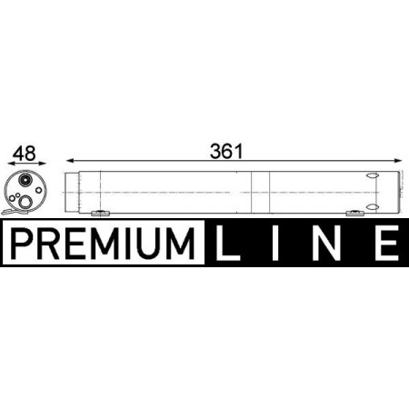 Uscator,aer conditionat Air conditioning drier MERCEDES SPRINTER 35-T B906 SPRINTER 3-T B906 SPRINTER 46-T B906 SPRINTER 5-T B906 1.8-3.5 06.06- MAHLE AD 95 000P