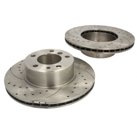 Disc frana de performanta High-efficiency brake disc 2pcs SPEEDMAX Ventilated Cut-Drilled front  L/R outer diameter 302 mm thickness 22 mm BMW 5 E34 7 E32 2.0-3.4 03.85-07.96 SPEEDMAX 5201-01-0515PTUOTUV