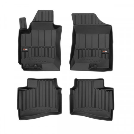 Set vloermatten TPE 4 stuks kanalen proLine 3D voor/achter set kleur zwart HYUNDAI I30 10.07-06.12 Stationwagon FROGUM FRG 3D409453