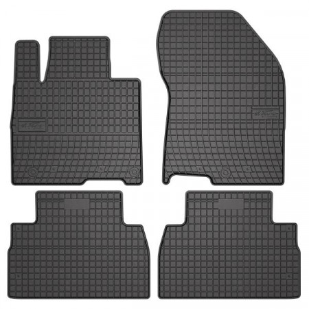 Set covorase cauciuc Floor mats Rubber 4 pcs BASIC front/rear set colour neagra HYUNDAI SANTA FE IV SANTA FE IV/SUV 07.18- FROGUM MMT A040 411142