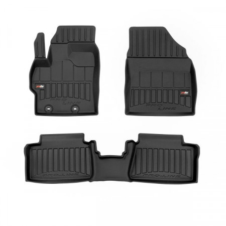 Jeu de tapis de sol TPE 3 pcs conduits proLine 3D jeu avant/arrière couleur noir TOYOTA YARIS 02.20- Version hayon: Hybride Hybride FROGUM FRG 3D426474