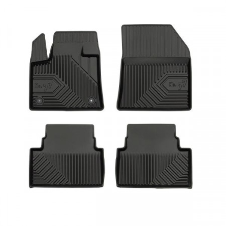 Set covorase cauciuc Floor mats TPE 4 pcs ducts No. 77 front/rear set colour neagra CITROEN C5 AIRCROSS 11.18- FROGUM FRG77408432