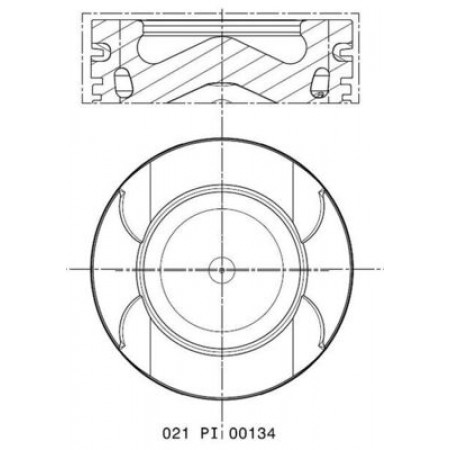 Kolben 84 NISSAN PRIMASTAR OPEL VIVARO A RENAULT GRAND SCENIC III KOLEOS I LATITUDE MEGANE MEGANE III SCENIC III TRAFIC II 2.0D 01.06- MAHLE 021 PI 00134 000