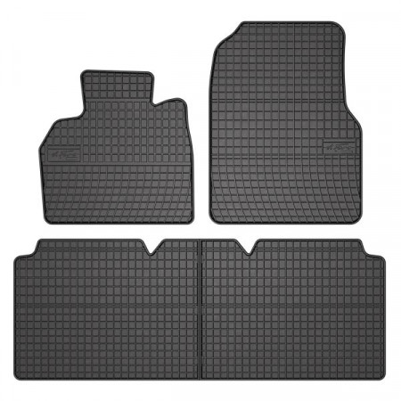Conjunto de tapetes de borracha 4 peças conjunto dianteiro/traseiro BASIC cor preto RENAULT ESPACE IV 11.02- Van FROGUM MMT A040 546870