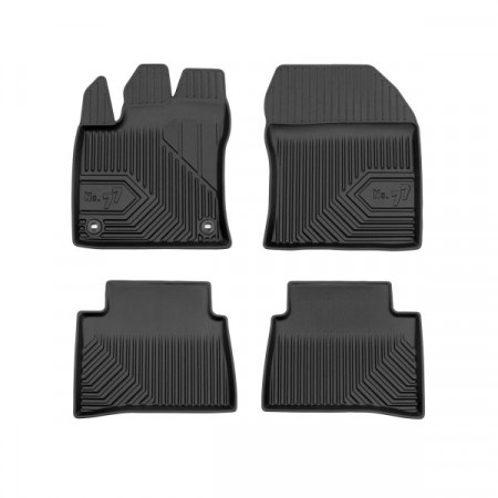 Conjunto de tapetes de borracha Tapetes Condutas TPE No. 77 cores preto FROGUM FRG77408807
