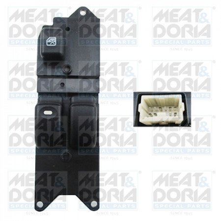Comutator,macara geam Comutator macara geam Fata Stanga MITSUBISHI L200 / TRITON 2.5D 11.05-12.15 MEAT &amp; DORIA MD26539