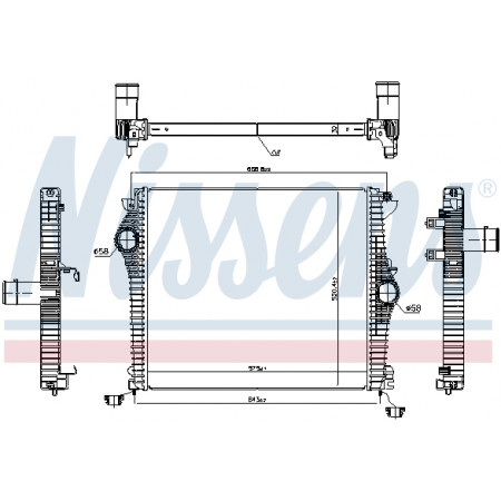 Intercooler, compressor Intercooler ALFA ROMEO GIULIA STELVIO 2.2D 10.15- NISSENS NIS 961532