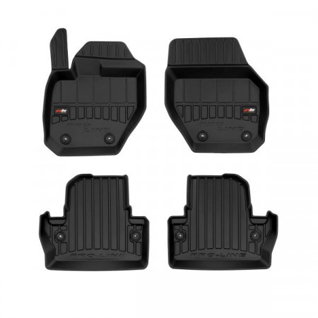 Juego alfombrillas de goma Alfombrillas TPE 4uds conductos proLine 3D set color negro VOLVO V60 I ​​07.10-12.18 FROGUM FRG 3D425682