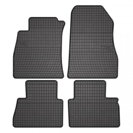 Vloermattenset Rubber 4-delig BASIC voor/achter set kleur zwart NISSAN JUKE 06.10-12.19 Liftback FROGUM MMT A040 0452