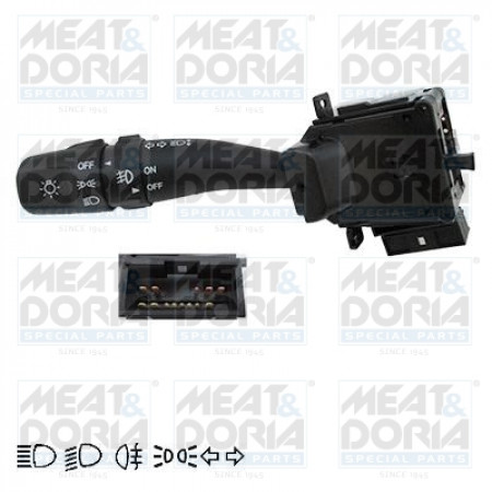 Commutateur de colonne de direction Commutateur combiné sous le volant Indicateurs lumineux KIA SPORTAGE II 09.04- MEAT & DORIA MD231269