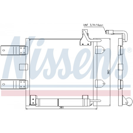 Condensatore aria condizionata Seat Arosa refrigeratore 97 - 1.4 TDI Diesel MA / C + A / A NISSENS NIS 94446