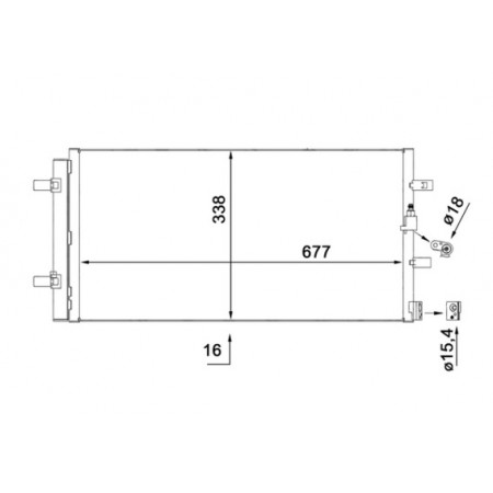 Condenseur, climatisation Condenseur de climatisation avec sécheur AUDI A6 ALLROAD C7 A6 C7 A7 1.8-4.0 10.10-09.18 MAHLE AC 102 000S
