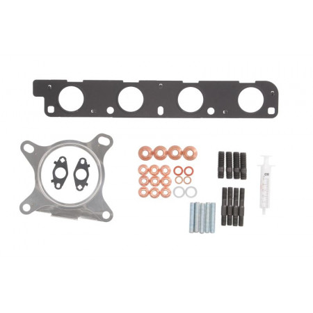 Set montaj, turbocompresor Turbocharger assembly kit with gaskets AUDI A3 Q3 TT SEAT ALHAMBRA ALTEA ALTEA XL LEON TOLEDO III SKODA OCTAVIA II SUPERB II YETI VW BEETLE CC B7 EOS GOLF V 1.8/2.0 09.04- ELRING EL261160