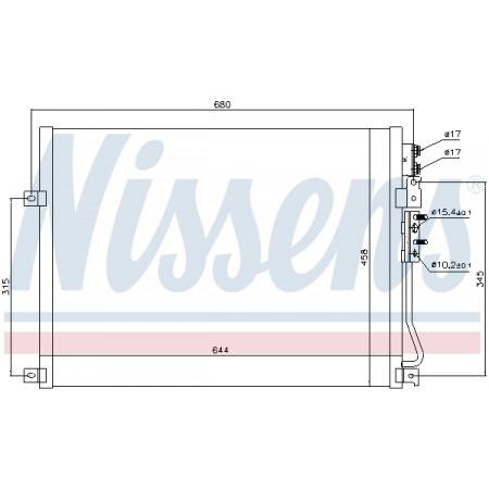 Condensador, aire acondicionado Nissens condensador Jeep Grand Cherokee 05 - NISSENS NIS 94931