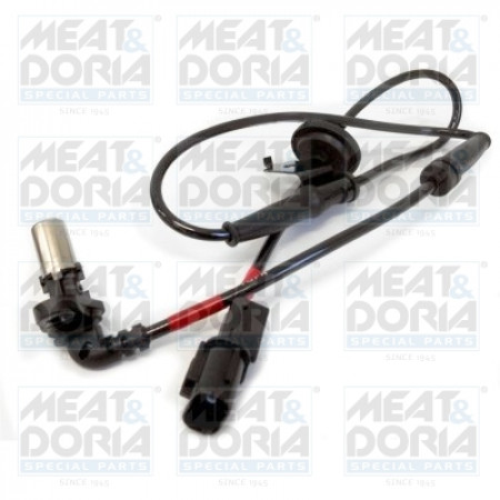 Sensor, velocidad de la rueda Sensor ABS delantero derecho HYUNDAI H-1 CARGO H-1 TRAVEL 2.5D 02.08- MEAT & DORIA MD90496