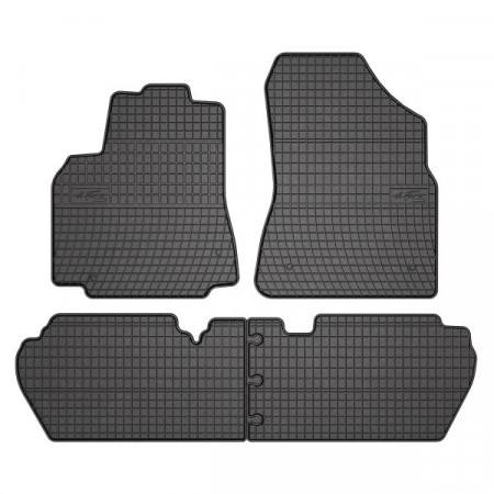 Juego de alfombrillas Goma 4 piezas BASIC delanteras/traseras color negro CITROEN BERLINGO BERLINGO MULTISPACE BERLINGO/MINIVAN PEUGEOT PARTNER PARTNER ORIGIN/MINIVAN PARTNER TEPEE 07.96- Furgoneta combi FROGUM MMT A040 0633