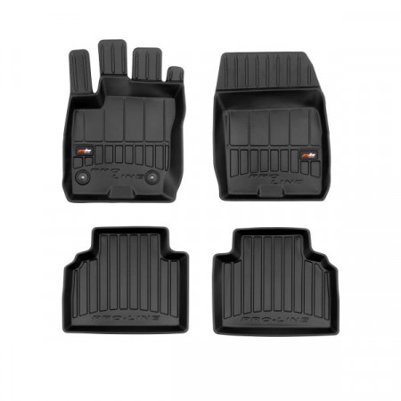 Set covorase cauciuc Floor mats TPE 4 pcs ducts proLine 3D set colour neagra FORD TOURNEO COURIER B460 02.14- Station wagon / Van FROGUM FRG 3D409323