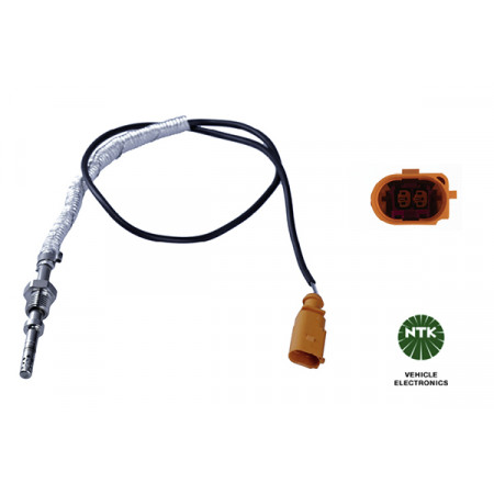 Capteur, température des gaz Sonde de température des gaz d'échappement après DPF AUDI A3 TT SEAT ALTEA ALTEA XL LEON TOLEDO III SKODA OCTAVIA II SUPERB II VW EOS GOLF PLUS V GOLF V JETTA III TIGUAN 1.9D/2.0D 05.03- NGK TSA95572