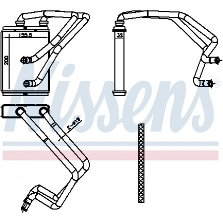 Wärmekühler NISSAN X-TRAIL I 2.0/2.2D/2.5 06.01-01.13 NISSENS NIS 707174