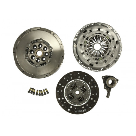 Kit d'embrayage Kit d'embrayage avec volant moteur à double masse et roulement hydraulique FORD TRANSIT 2.4D 03.04-08.14 LUK 600 0173 00