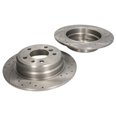 Hocheffiziente Bremsscheibe SPEEDMAX Full Cut-Drilled hinten L/R Außendurchmesser 300 mm Dicke 10 mm 2 Stück BMW 5 E34 1.8-3.4 06.87-07.96 SPEEDMAX 5201-01-0226PTUOTUV
