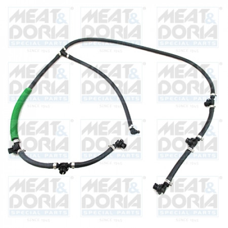 Mangueira de transbordamento de combustível MERCEDES E W211 S W220 SPRINTER 35-T B906 SPRINTER 3-T B903 SPRINTER 3-T B906 SPRINTER 46-T B906 VIANO W639 2.3D/3.0D/3.2D 02.95- MEAT & DORIA MD9840E