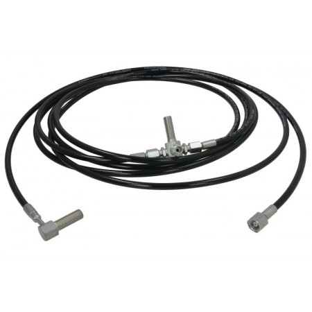 Pipe, cab tilting device Cab tilt hose 5830mm M12x15mm/M14x15mm SCANIA PGRT 01.03- AKUSAN PPK-5830-SC