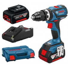 Fonte de alimentação de impacto com chave de fenda: Tensão GSB 18V-EC 15-13mm alimentada por bateria: Torque máximo de 18V: 60Nm 2 x 5 Ah íon-lítio BOSCH 0 601 9E9 120