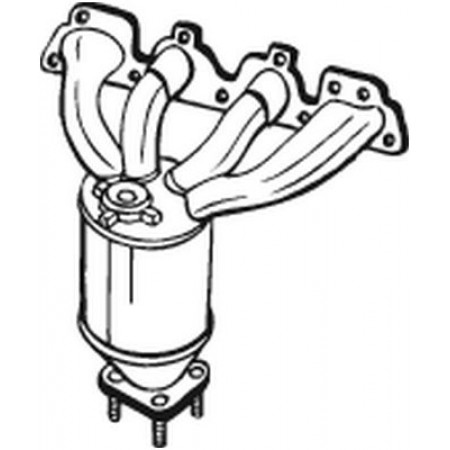Catalyseur adaptable pour CHEVROLET AVEO; OPEL ADAM, ASTRA J, ASTRA J GTC, CORSA D, CORSA E, MERIVA B 1.2-1.4LPG 09.09-