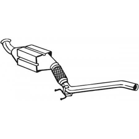 Catalytic converter suitable for AUDI A3; SEAT ALTEA, ALTEA XL, LEON, TOLEDO III; SKODA OCTAVIA II, SUPERB II; VW CADDY III, CADDY III MINIVAN, GOLF PLUS V, GOLF V 1.9D 2.0D 02.03-07.15