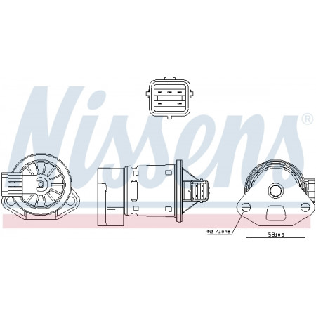 AGR-Ventil AGR-Ventil CHEVROLET LACETTI NUBIRA REZZO DAEWOO LACETTI NUBIRA TACUMA / REZZO 1.4-2.0 05.97- NISSENS NIS 98246