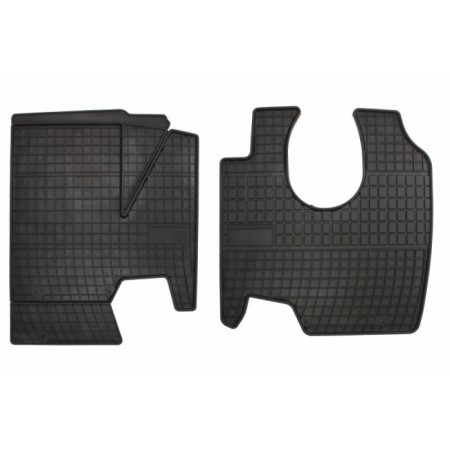 Tapete de borracha FROGUM, 2 unid. BASIC, cor preta, adequado para MERCEDES AXOR 01.02-10.04, caminhão