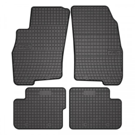 Tapete de borracha FROGUM, 4 unid. BASIC, dianteiro traseiro, conjunto, cor preta, adequado para ABARTH GRANDE PUNTO; FIAT GRANDE PUNTO, PUNTO EVO HATCHBACK, PUNTO HATCHBACK 06.05-, Hatchback