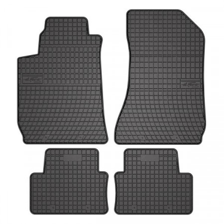 Covor podea FROGUM cauciuc, 4 buc. BASIC, fata spate, set, culoare neagra, potrivit ALFA ROMEO 159 06.05-12.12, Saloon