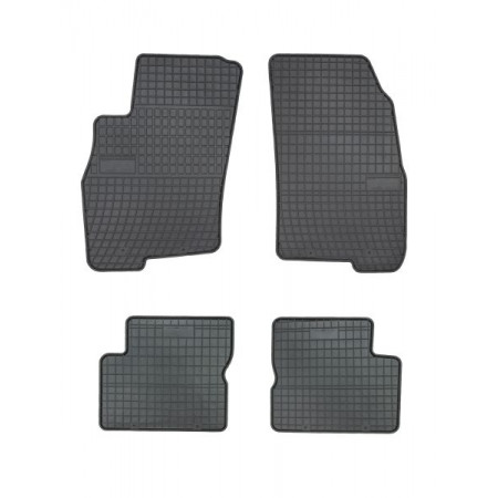 Tapete de borracha FROGUM, 4 unid. BASIC, traseiro dianteiro, conjunto, cor preta, adequado para ALFA ROMEO MITO 08.08-10.18, Liftback