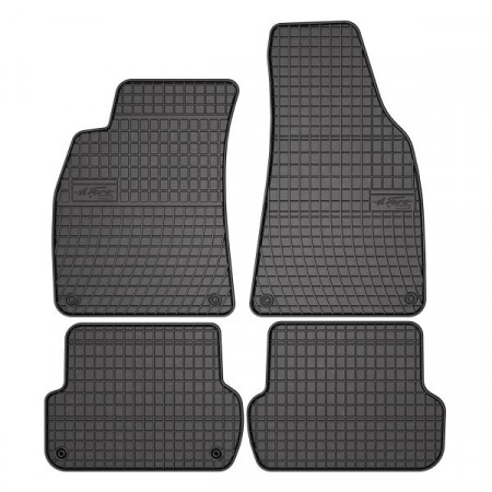 Tapete de borracha FROGUM, 4 unid. BASIC, dianteiro traseiro, conjunto, cor preta, adequado para AUDI A4 B6, A4 B7; ASSENTO EXEO, EXEO ST 11.00-05.13, Salão