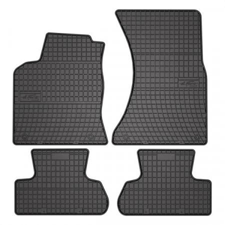 Alfombrilla de goma FROGUM, 4 uds. BASIC, trasero delantero, juego, color negro, adecuado para AUDI Q5 10.08-05.17, SUV, versión: AWD 4WD FWD Hybrid