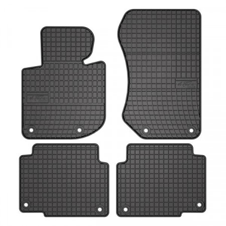 Tappetino in gomma FROGUM, 4 pz. BASIC, posteriore anteriore, set, colore nero, adatto per BMW 3 (E36) 01.94-08.00, Liftback