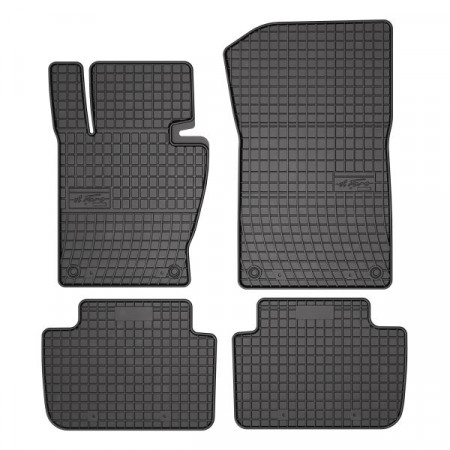 Tapis de sol en caoutchouc FROGUM, 4 pcs. BASIC, arrière avant, set, couleur noire, pour BMW X3 (E83) 09.03-12.11, SUV