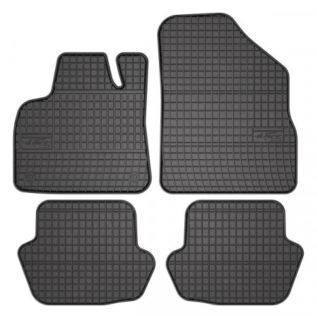 FROGUM rubberen vloermat, 4 st. BASIC, achter voor, set, kleur zwart, geschikt voor CITROEN DS5 11.11-07.15, Liftback