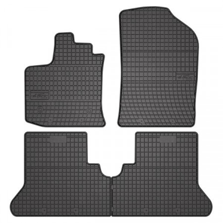 Alfombrilla de goma FROGUM, 4 uds. BASIC, trasero delantero, juego, color negro, adecuado para DACIA DOKKER 11.12-, Station wagon