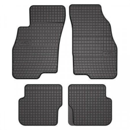 FROGUM rubberen vloermat, 4 st. BASIC, achter voor, set, kleur zwart, passend voor FIAT PUNTO, PUNTO EVO 07.08-, Liftback