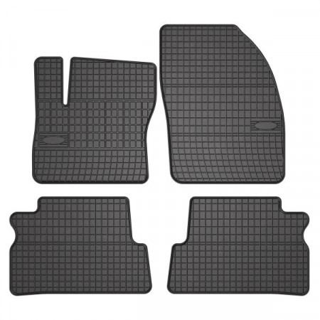 Alfombrilla de goma FROGUM, 4 uds. BASIC, trasero delantero, juego, color negro, adecuado para FORD C-MAX, FOCUS C-MAX 10.03-09.10, Van