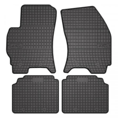 FROGUM rubberen vloermat, 4 st. BASIC, achter voor, set, kleur zwart, geschikt voor FORD MONDEO III 10.00-03.07, Saloon